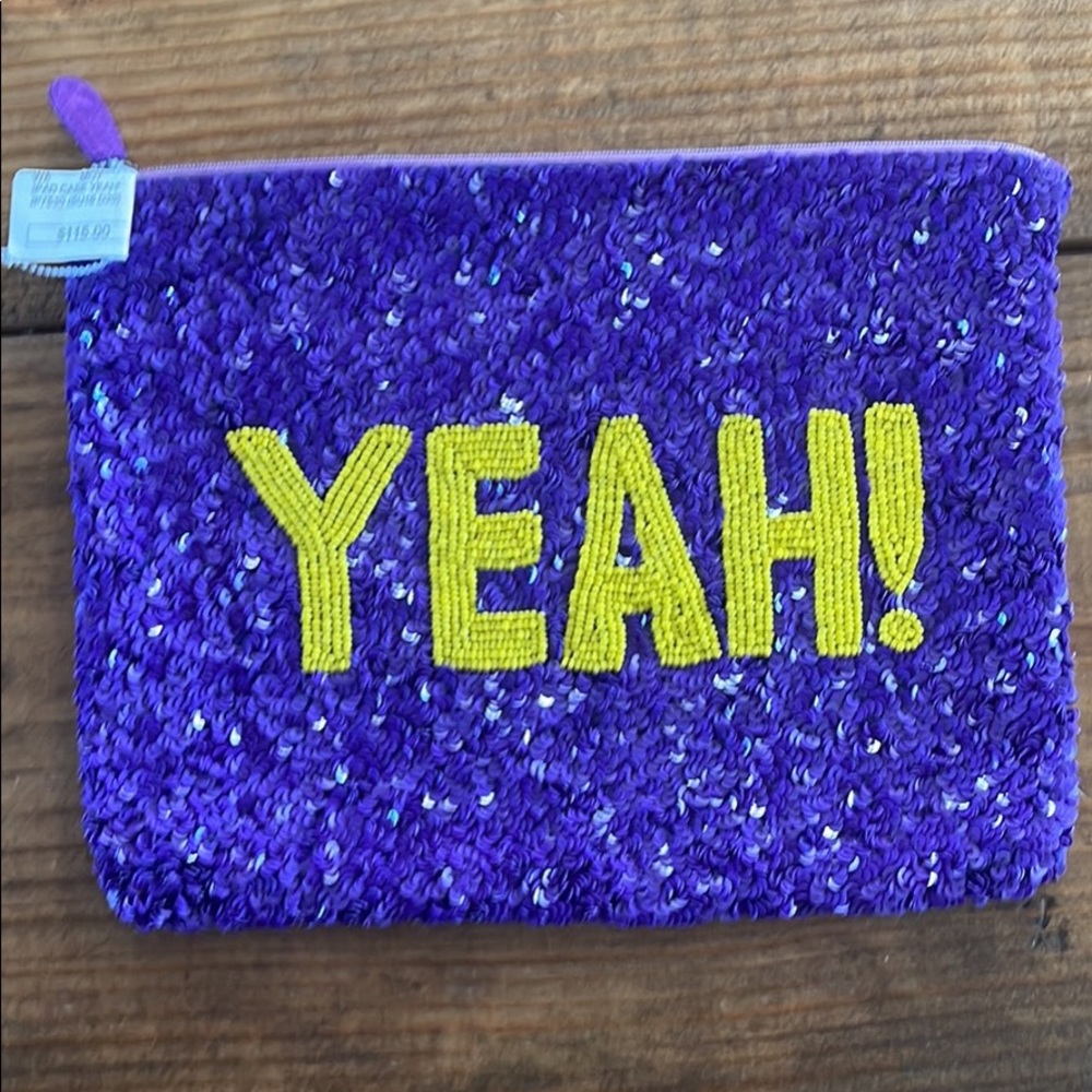 Purple sequin bag